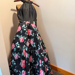 Aria Couture Black and Pink Floral